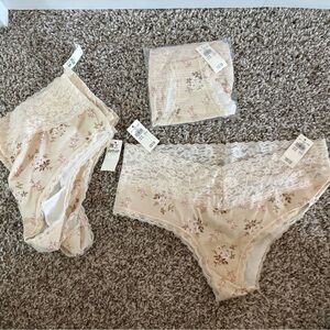 5 Pairs of NWT Aerie Lace Women's Cheeky Underwear